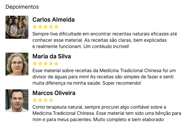Mais depoimentos